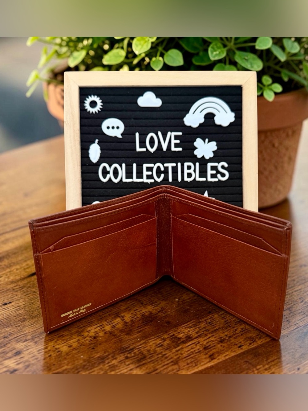 Mens Wallet Vintage Calf Leather Wallet — Rich Brown